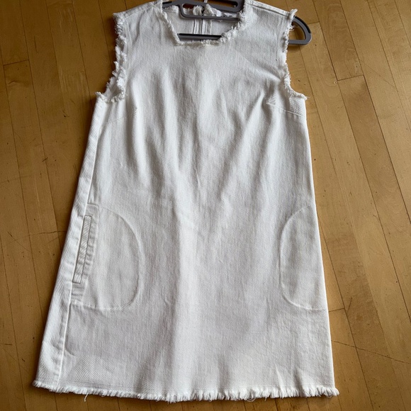 RD Style white denim dress, S, GL1308 - Picture 2 of 4